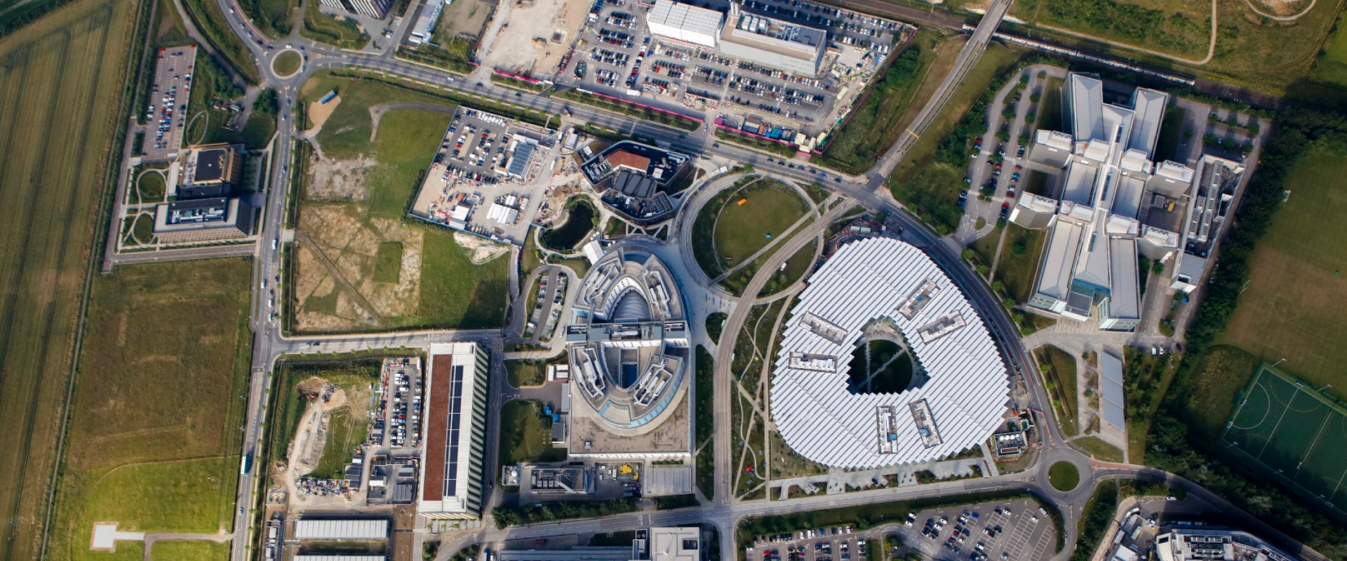 Cambridge Biomedical Campus aerial