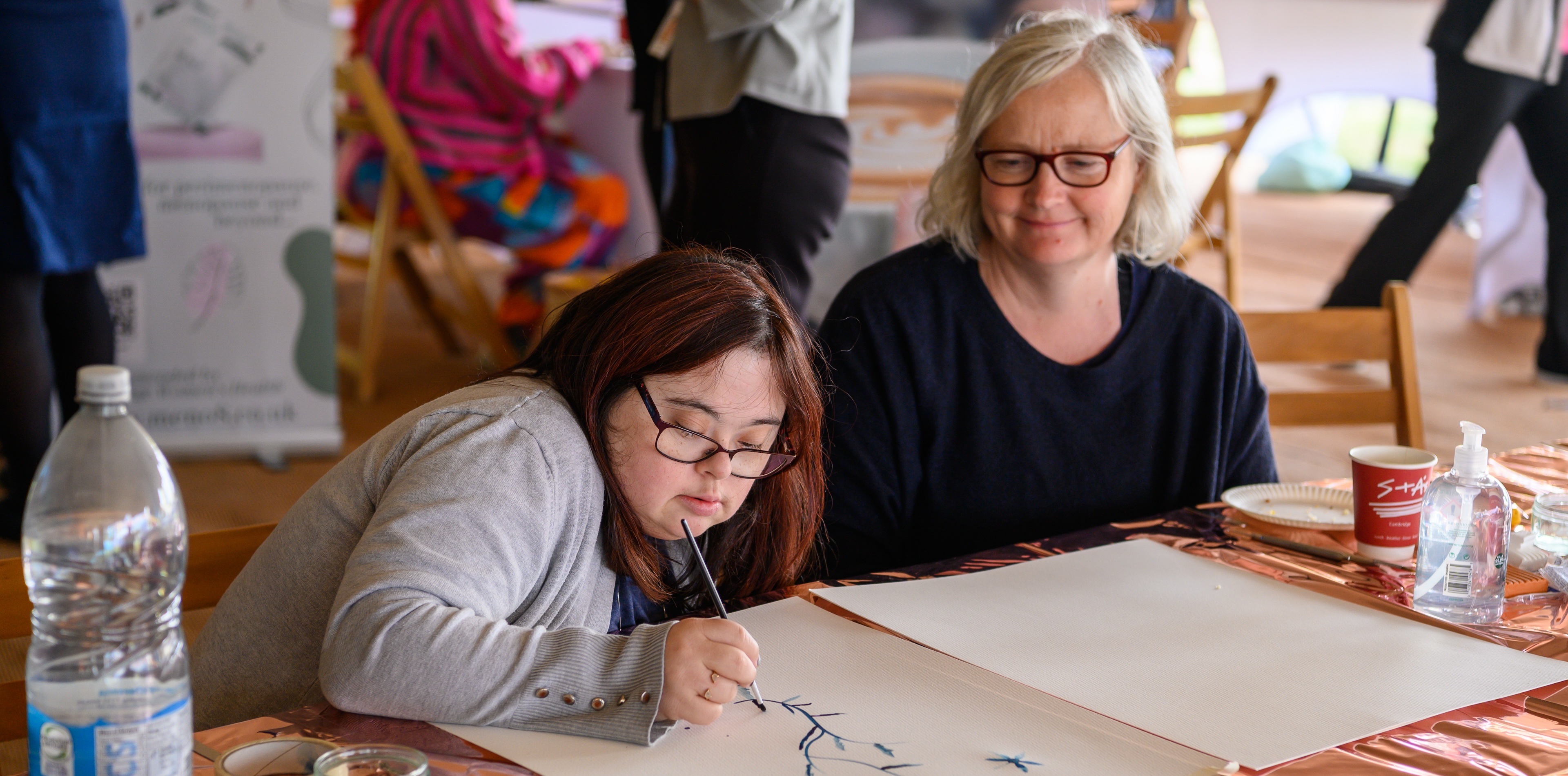 Art class at the Cambridge Wellness Festival