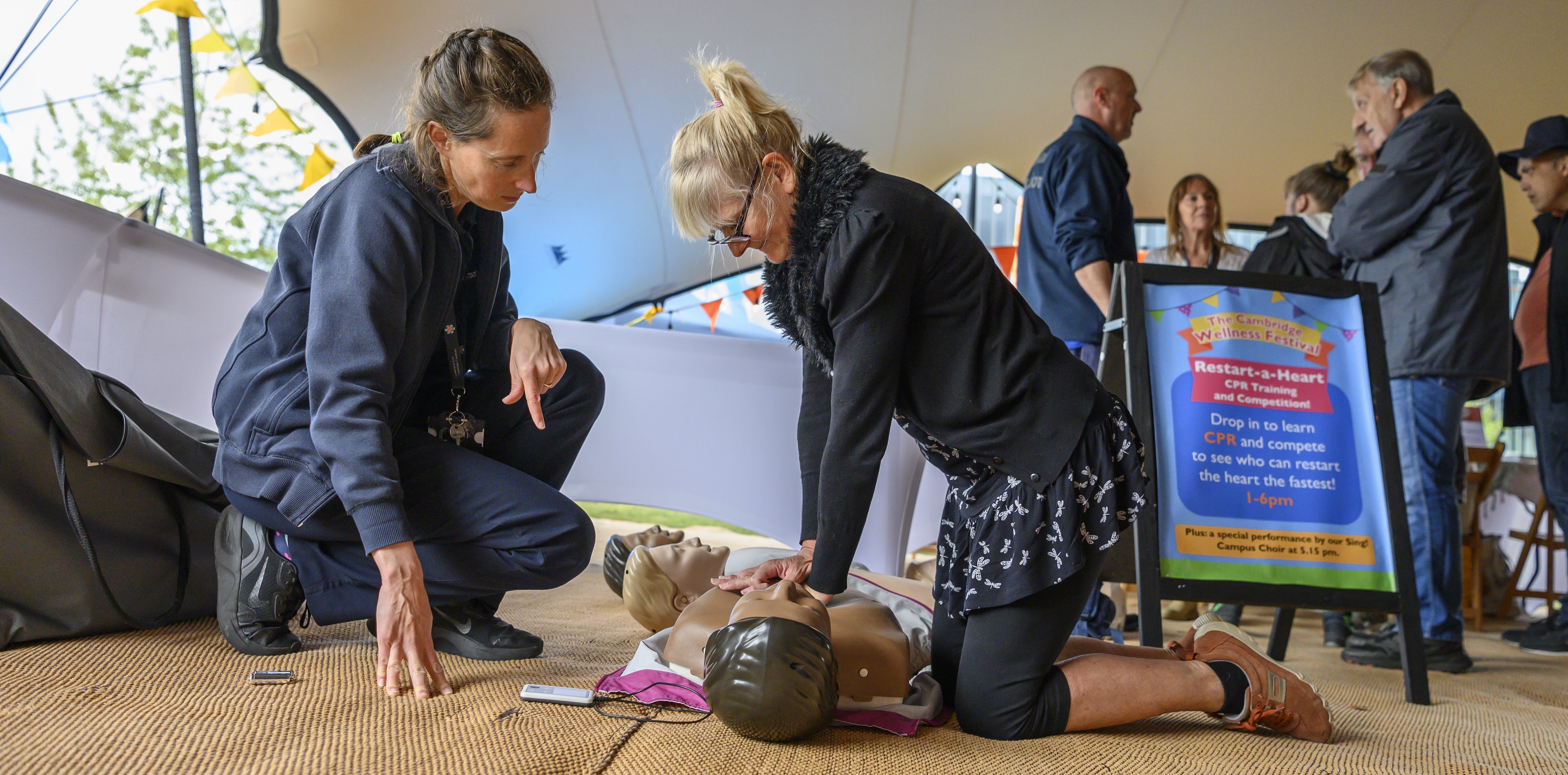 Restart a Heart at the Cambridge Wellness Festival