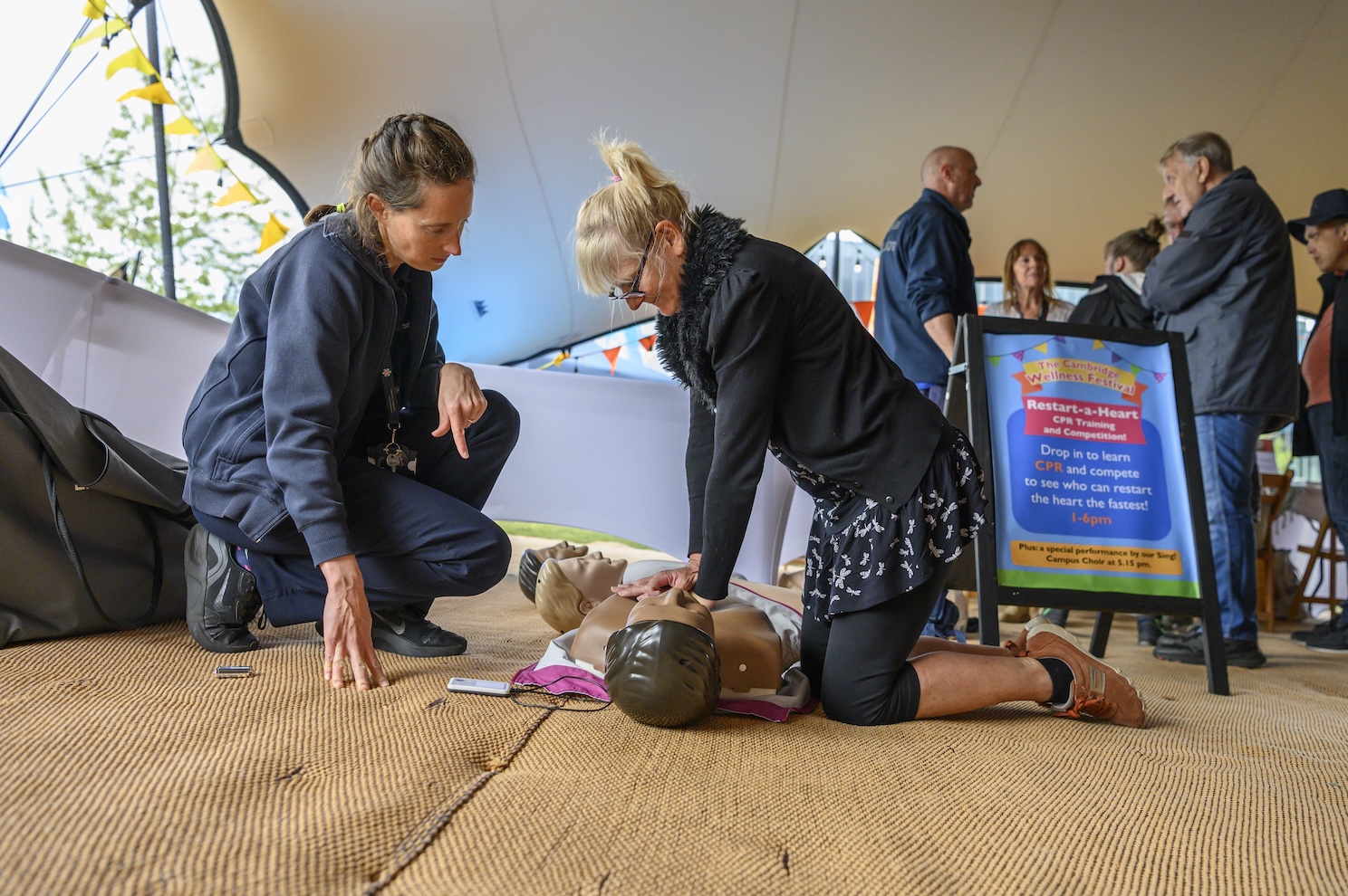 Restart a Heart at the Cambridge Wellness Festival