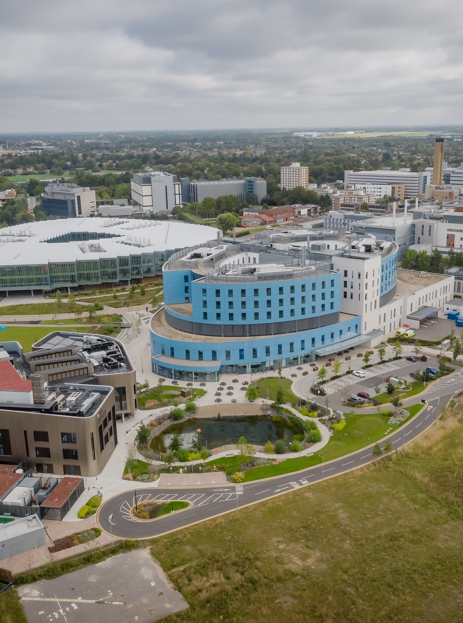 Cambridge Biomedical Campus aerial Mobile