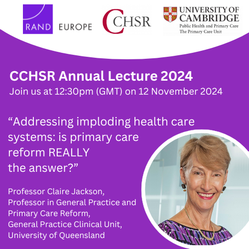 CCHSR Annual Lecture Graphic